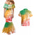 Polynesian Sunset Plumeria Couples Matching Mermaid Dress and Hawaiian Shirt Pacific Island Tribal Reggae Style LT9 - Polynesian Pride