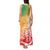 Polynesian Sunset Plumeria Tank Maxi Dress Pacific Island Tribal Reggae Style LT9 - Polynesian Pride