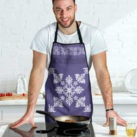 Hawaiian Quilt Block Design Apron Purple Hawaii Culture Motifs - Polynesian Pride