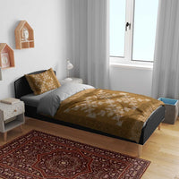 Hawaiian Quilt Pattern Bedding Set Gold Hawaii Culture Tropical - Polynesian Pride