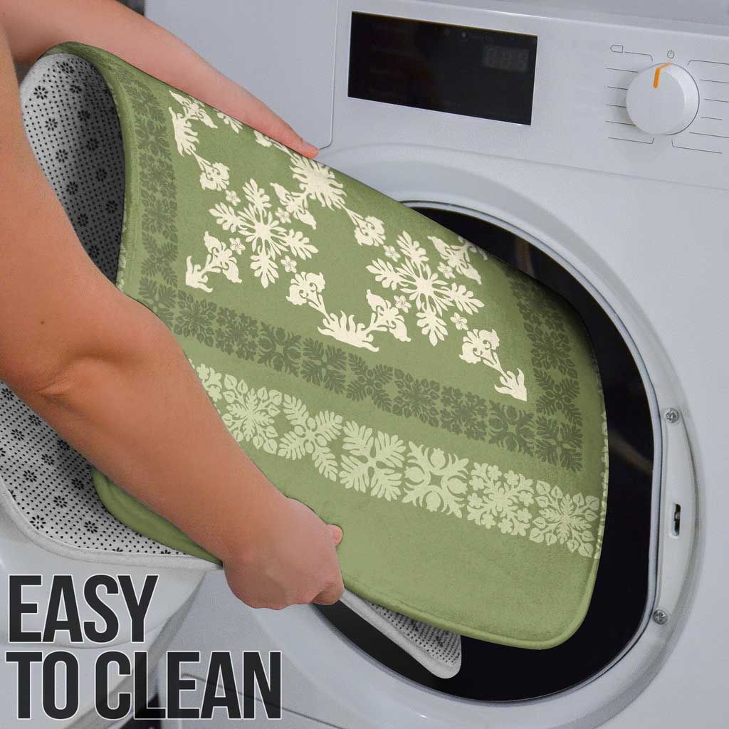 Hawaiian Quilt Pattern Bathroom Set Lime Hawaii Culture Tropical - Polynesian Pride