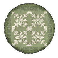 Hawaiian Quilt Pattern Spare Tire Cover Lime Hawaii Culture Tropical - Polynesian Pride