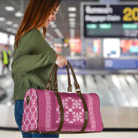Hawaiian Quilt Pattern Travel Bag Pink Hawaii Culture Tropical - Polynesian Pride