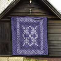 Hawaiian Quilt Pattern Quilt Purple Hawaii Culture Tropical - Polynesian Pride