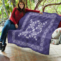 Hawaiian Quilt Pattern Quilt Purple Hawaii Culture Tropical - Polynesian Pride