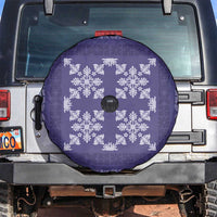 Hawaiian Quilt Pattern Spare Tire Cover Purple Hawaii Culture Tropical - Polynesian Pride