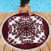 Palm Leaf Quilt Pattern Beach Blanket Hawaii Culture Floral - Polynesian Pride