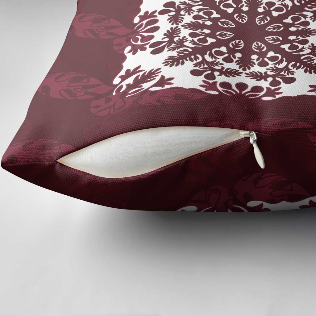 Palm Leaf Quilt Pattern Pillow Cover Hawaii Culture Floral - Polynesian Pride