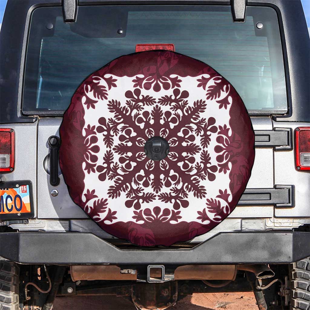 Palm Leaf Quilt Pattern Spare Tire Cover Hawaii Culture Floral - Polynesian Pride