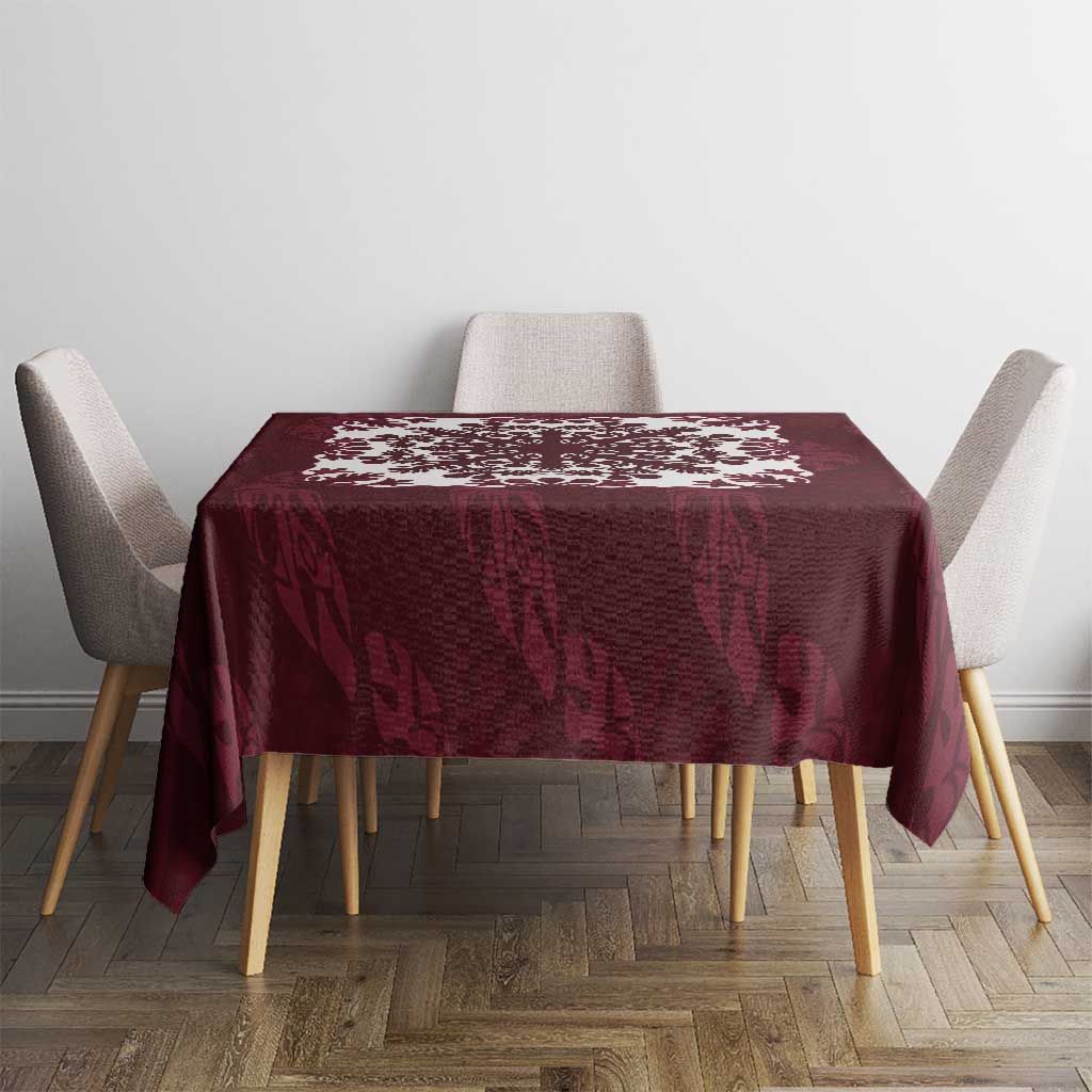 Palm Leaf Quilt Pattern Tablecloth Hawaii Culture Floral - Polynesian Pride