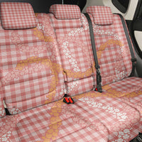 Pink Tropical Floral Palaka Back Car Seat Cover Hawaiian Quilt Pattern - Polynesian Pride