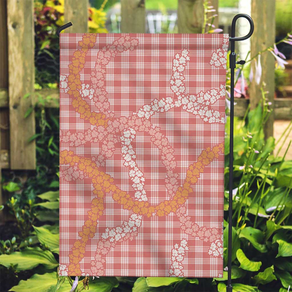 Pink Tropical Floral Palaka Garden Flag Hawaiian Quilt Pattern - Polynesian Pride