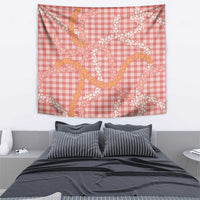 Pink Tropical Floral Palaka Tapestry Hawaiian Quilt Pattern - Polynesian Pride