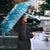 Blue Ulu Palaka Quilt Pattern Umbrella Hawaii Culture Breadfruit - Polynesian Pride