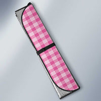 Pink Ulu Palaka Quilt Pattern Auto Sun Shade Hawaii Culture Breadfruit - Polynesian Pride