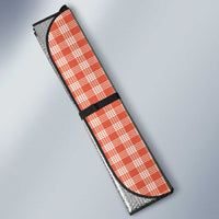 Red Ulu Palaka Quilt Pattern Auto Sun Shade Hawaii Culture Breadfruit - Polynesian Pride