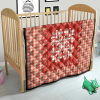 Red Ulu Palaka Quilt Pattern Quilt Hawaii Culture Breadfruit - Polynesian Pride