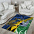 Personalised Crocodile and Shark Solomon Islands Area Rug Polynesian Tribal Tattoo