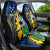 Personalised Crocodile and Shark Solomon Islands Car Seat Cover Polynesian Tribal Tattoo