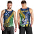 Personalised Crocodile and Shark Solomon Islands Men Tank Top Polynesian Tribal Tattoo