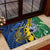 Personalised Crocodile and Shark Solomon Islands Rubber Doormat Polynesian Tribal Tattoo