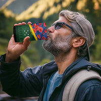 Personalised Solomon Islands Remembrance Day 4 in 1 Can Cooler Tumbler We Will Remember Them with Camouflage Style