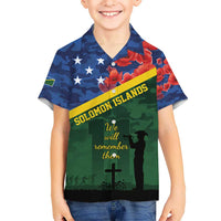 Personalised Solomon Islands Remembrance Day Hawaiian Shirt We Will Remember Them with Camouflage Style LT9 - Polynesian Pride