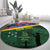 Personalised Solomon Islands Remembrance Day Round Carpet We Will Remember Them with Camouflage Style