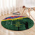 Personalised Solomon Islands Remembrance Day Round Carpet We Will Remember Them with Camouflage Style