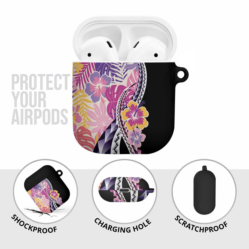 Aloha Vintage Hibiscus Lei Seamless Pattern AirPods Case LT9 - Polynesian Pride