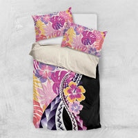Aloha Vintage Hibiscus Lei Seamless Pattern Bedding Set - Polynesian Pride