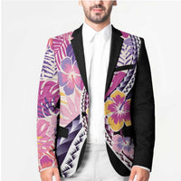 Aloha Vintage Hibiscus Lei Seamless Pattern Blazer LT9 - Polynesian Pride