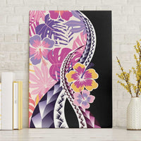 Aloha Vintage Hibiscus Lei Seamless Pattern Canvas Wall Art LT9 Without Frame Pink - Polynesian Pride