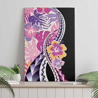 Aloha Vintage Hibiscus Lei Seamless Pattern Canvas Wall Art LT9 - Polynesian Pride
