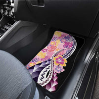 Aloha Vintage Hibiscus Lei Seamless Pattern Car Mats LT9 - Polynesian Pride
