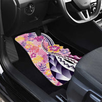 Aloha Vintage Hibiscus Lei Seamless Pattern Car Mats LT9 - Polynesian Pride