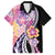 Aloha Vintage Hibiscus Lei Seamless Pattern Family Matching Off The Shoulder Long Sleeve Dress and Hawaiian Shirt - Polynesian Pride