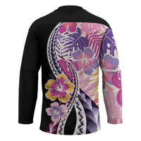 Aloha Vintage Hibiscus Lei Seamless Pattern Hockey Jersey LT9 - Polynesian Pride