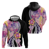 Aloha Vintage Hibiscus Lei Seamless Pattern Hoodie - Polynesian Pride