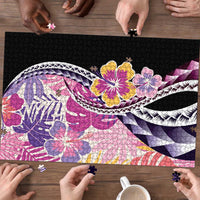 Aloha Vintage Hibiscus Lei Seamless Pattern Puzzle LT9 - Polynesian Pride