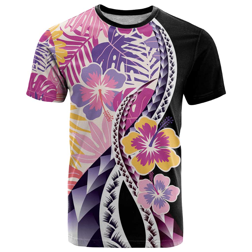 Aloha Vintage Hibiscus Lei Seamless Pattern T Shirt - Polynesian Pride