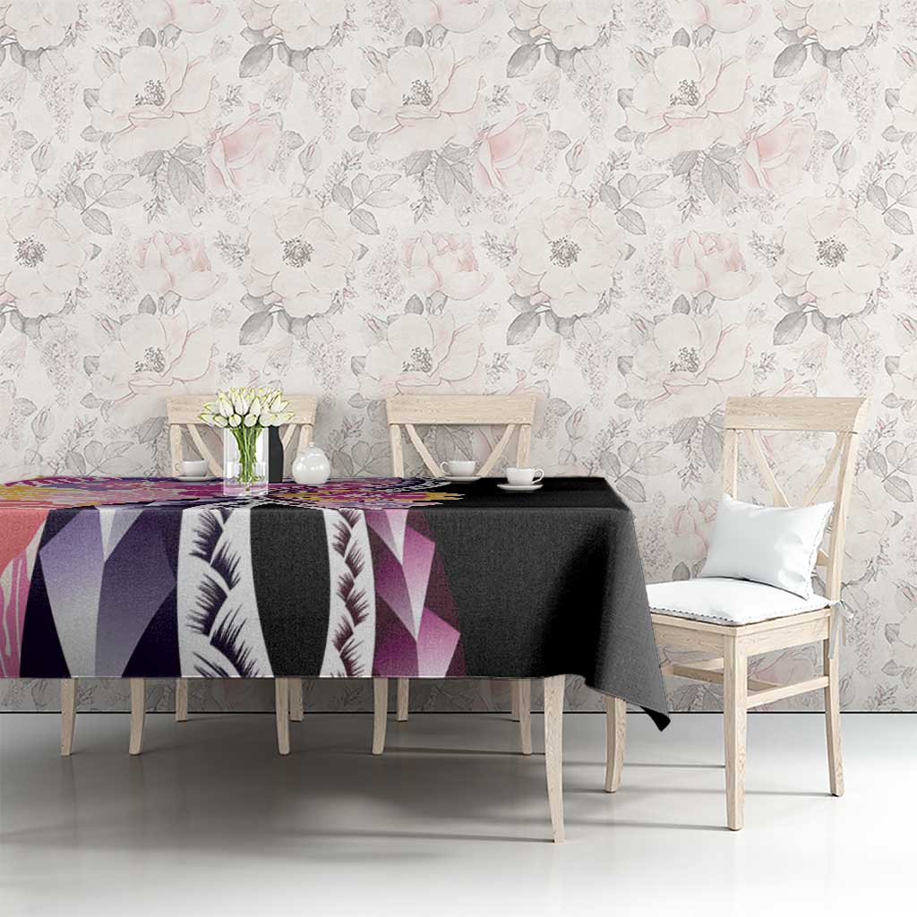 Aloha Vintage Hibiscus Lei Seamless Pattern Tablecloth - Polynesian Pride