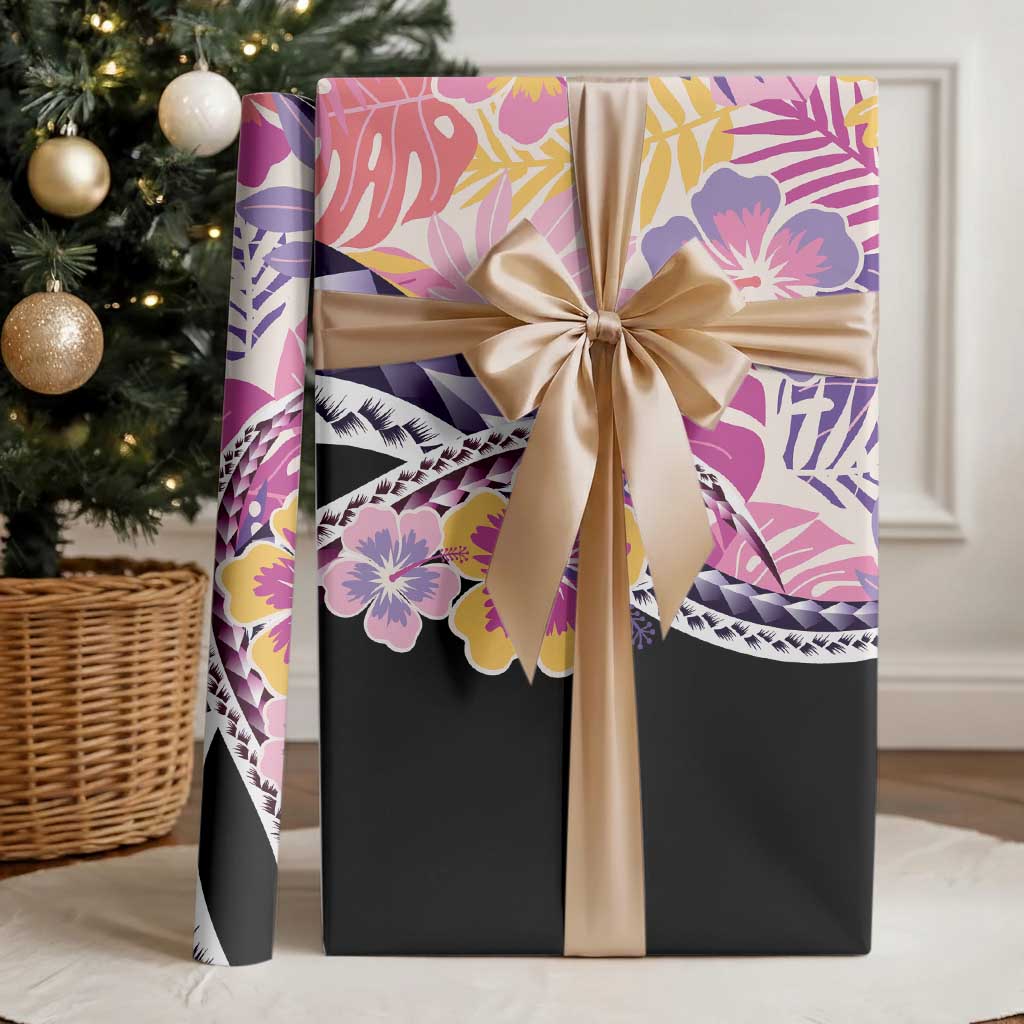 Aloha Vintage Hibiscus Lei Seamless Pattern Wrapping Paper LT9 - Polynesian Pride