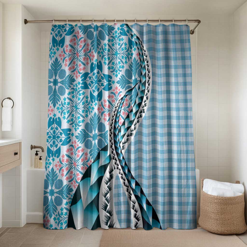 Aloha Vintage Palaka Floral Hawaiian Quilt Bathroom Set Uliuli Motif - Polynesian Pride