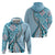Aloha Vintage Palaka Floral Hawaiian Quilt Hoodie Uliuli Motif - Polynesian Pride
