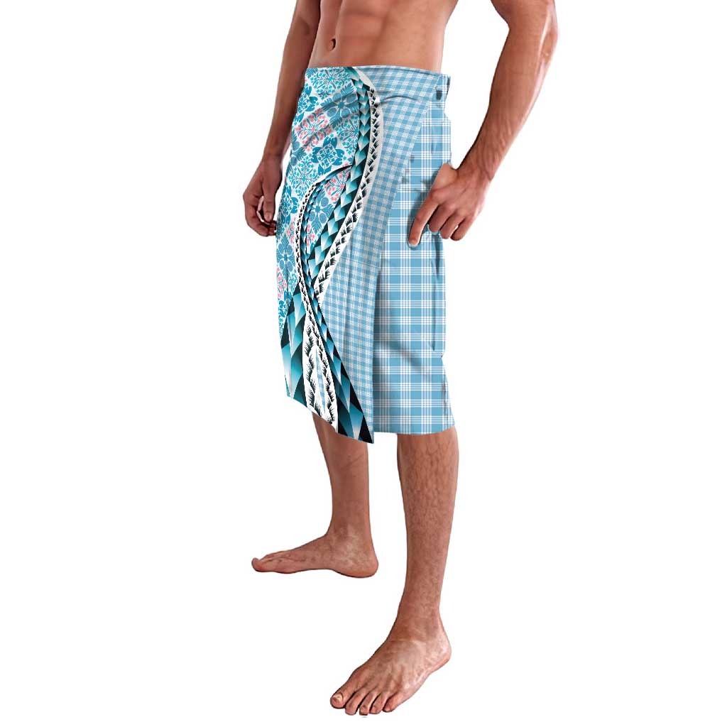 Aloha Vintage Palaka Floral Hawaiian Quilt Lavalava Uliuli Motif - Polynesian Pride