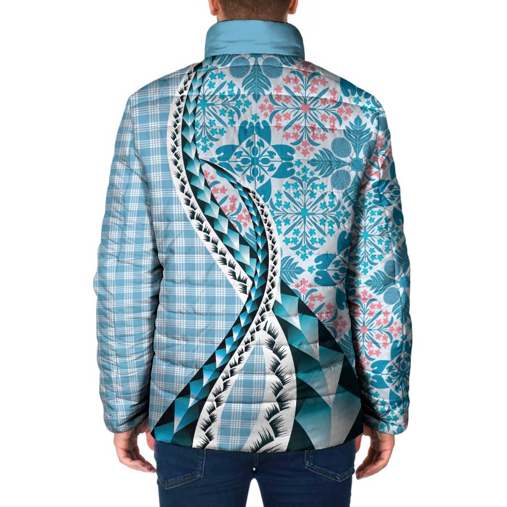 Aloha Vintage Palaka Floral Hawaiian Quilt Padded Jacket Uliuli Motif LT9 - Polynesian Pride