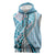 Aloha Vintage Palaka Floral Hawaiian Quilt Sleeveless Zip Hoodie Uliuli Motif - Polynesian Pride