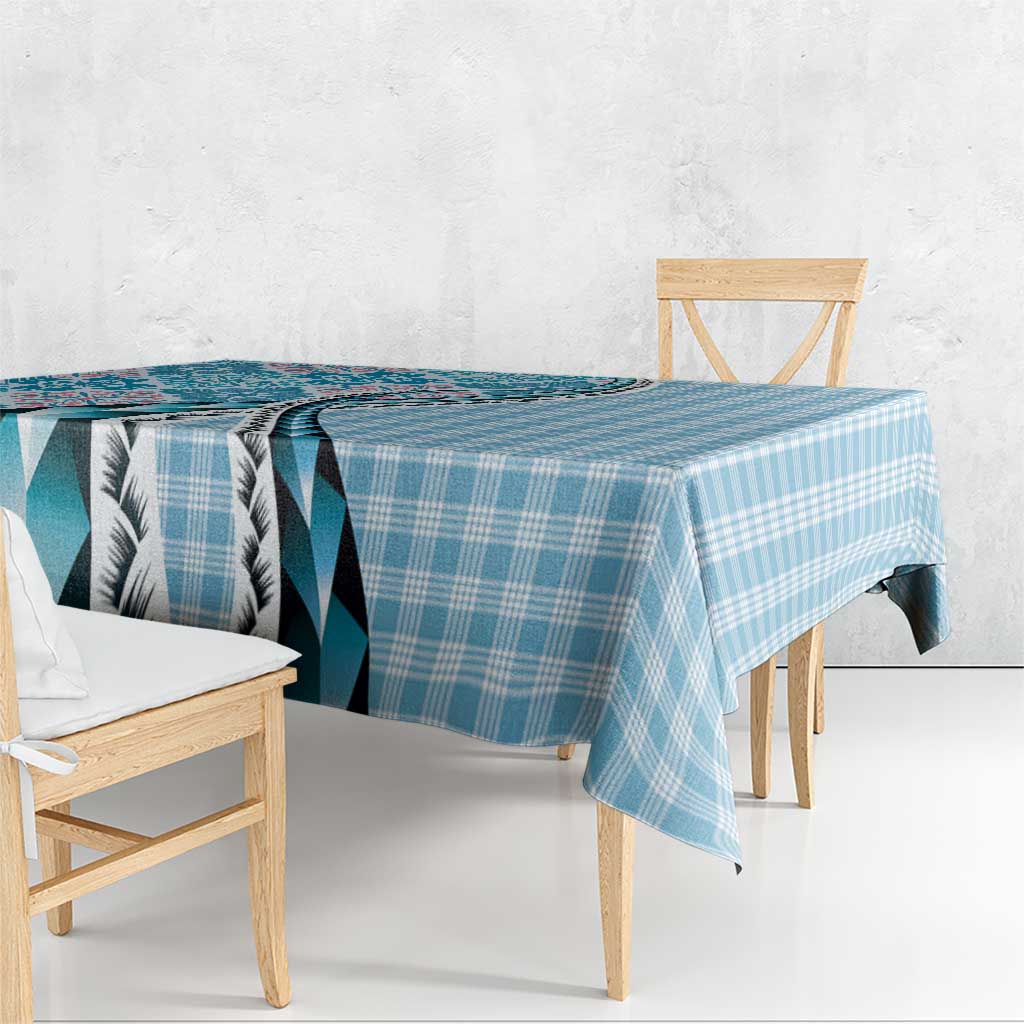 Aloha Vintage Palaka Floral Hawaiian Quilt Tablecloth Uliuli Motif - Polynesian Pride