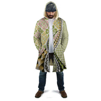 Aloha Vintage Palaka Floral Hawaiian Quilt Cloak Omaomao Motif - Polynesian Pride